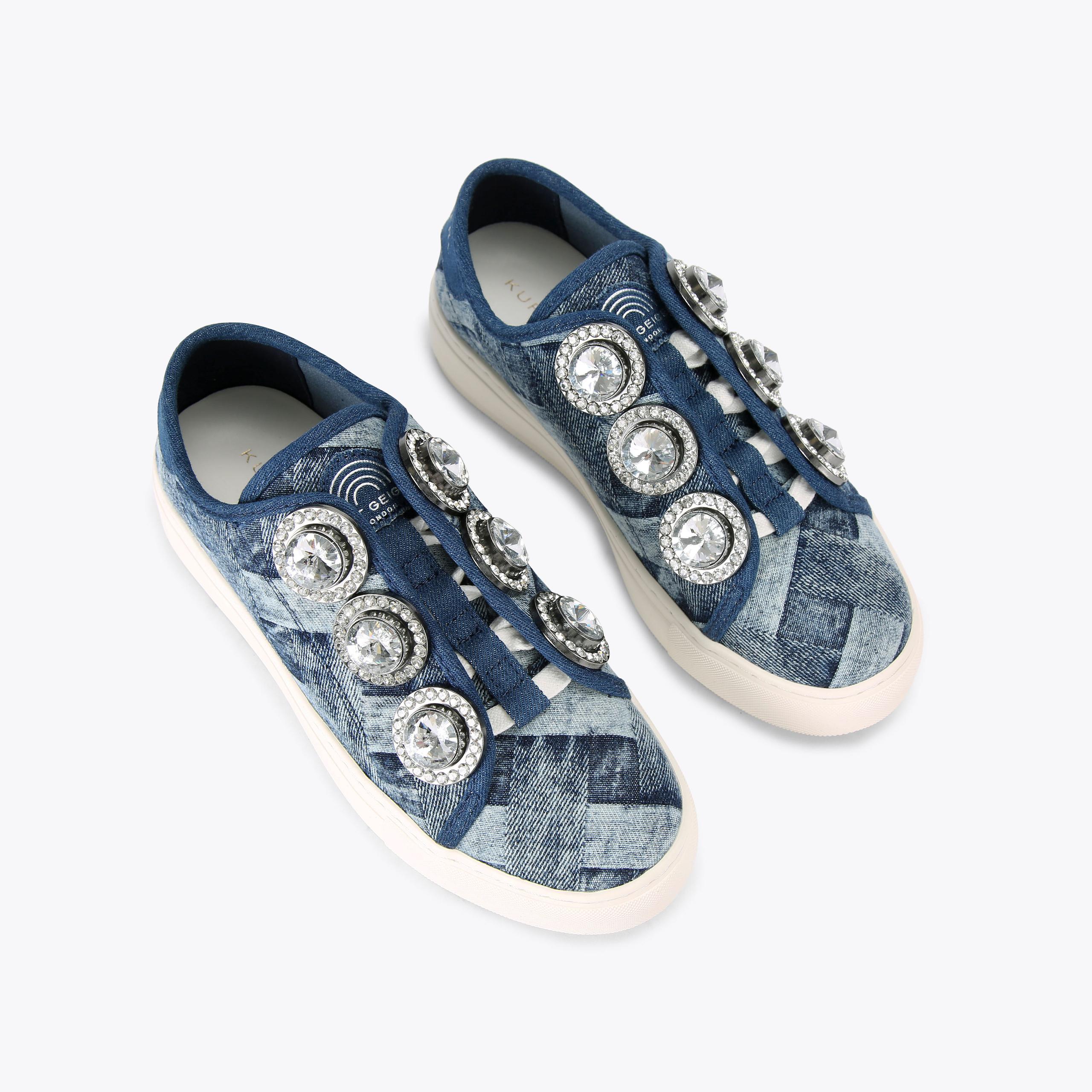 シュ　ライページ LANEY OCTAVIA Denim Weave Sneaker by KURT GEIGER LONDON